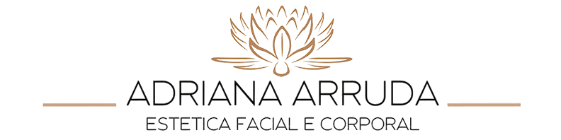 Adriana Arruda Estética - Logo com flor de lótus